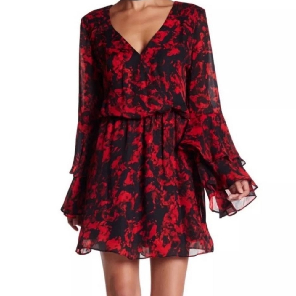 Parker bell sleeve garland dress size medium